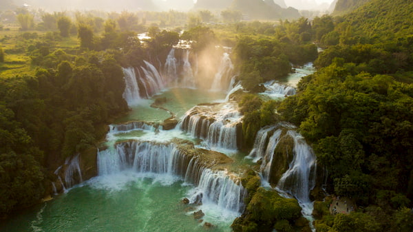 cascade de Ban Gioc - Jour 3 : Bac Son, Ban Gioc - Balade Moto Nord Vietnam - Ban Gioc