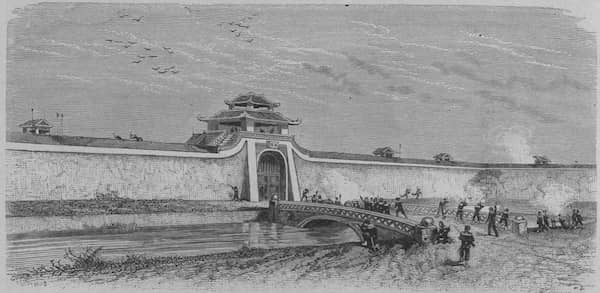 Dessin de la citadelle de Hanoi au 19ème siècle Voyage Hanoi - Nord du Vietnam - Citadelle de Hanoi