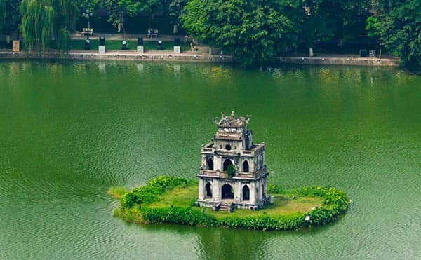 Lac de l'Epée au coeur de Hanoi Voyage Hanoi - Nord Vietnam - Lac de l'Epée