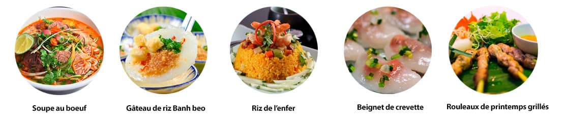 Gastronomie du vietnam - Plats du Centre