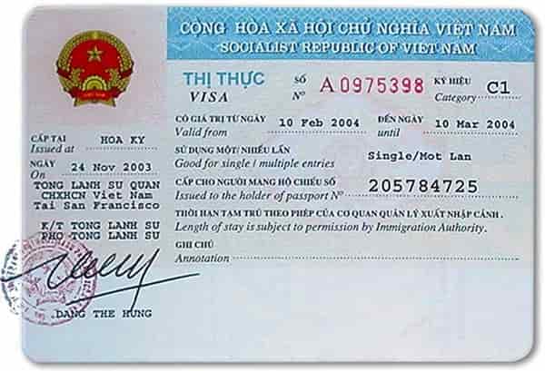 Visa du Vietnam