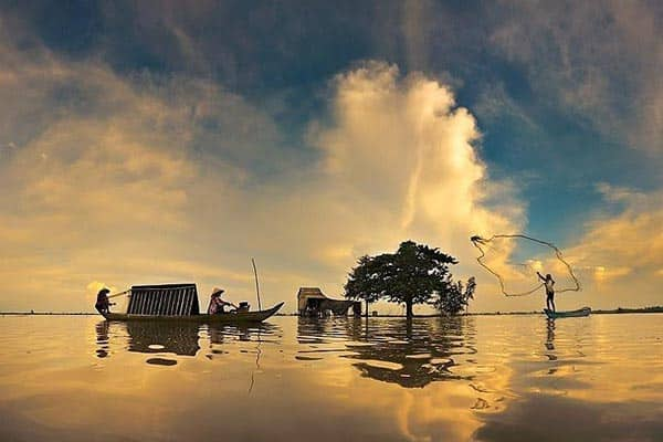 Chau Doc - Southern Vietnam - Floating village