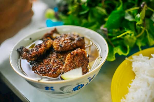 Spécialité de Hanoi: Plat Bun cha Voyage Hanoi (Nord du Vietnam) - Plat Bun cha