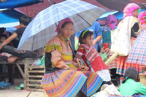  - Day 10: Muong Hum, Bac Ha - Motorbike trip North West Vietnam - Bac Ha market